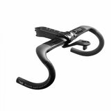 Deda Vinci DCR stem with integrated cable routing for 1 1/8" and 1 1/4" steerers, bicycle component in black with sleek design.