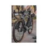 Topeak Fork Drybag 4L weatherproof bikepacking bag mounted on bike fork, black, for Versacage system.