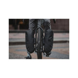 Topeak QR Fork Drybag 5.8L black waterproof TPU bikepacking accessory mounted on a bike fork.