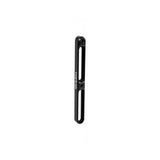 Topeak black CNC aluminum bottle cage extender spacer, adjustable and lightweight bike accessories for secure hydration.