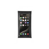 Topeak Drywallet Large waterproof phone wallet in black, designed for cycling with IPX5 protection and durable accessories.