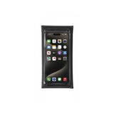 Topeak Drywallet Large waterproof phone wallet in black, designed for cycling with IPX5 protection and durable accessories.