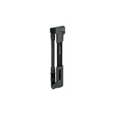 Topeak Nano Shock Pump in black, compact suspension pump with Pressure-Rite valve for bike shocks and suspension systems.