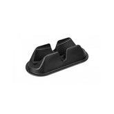 Topeak black front wheel chock stabilizer for bikes with tires up to 29 inches by 2.6 inches, designed for secure bike parking.