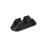 Topeak black front wheel chock stabilizer for bikes with tires up to 29 inches by 2.6 inches, designed for secure bike parking.