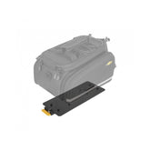 Topeak MTX Trunklock in black securing MTX 2.0 trunk bag with spare key for bicycle accessories.