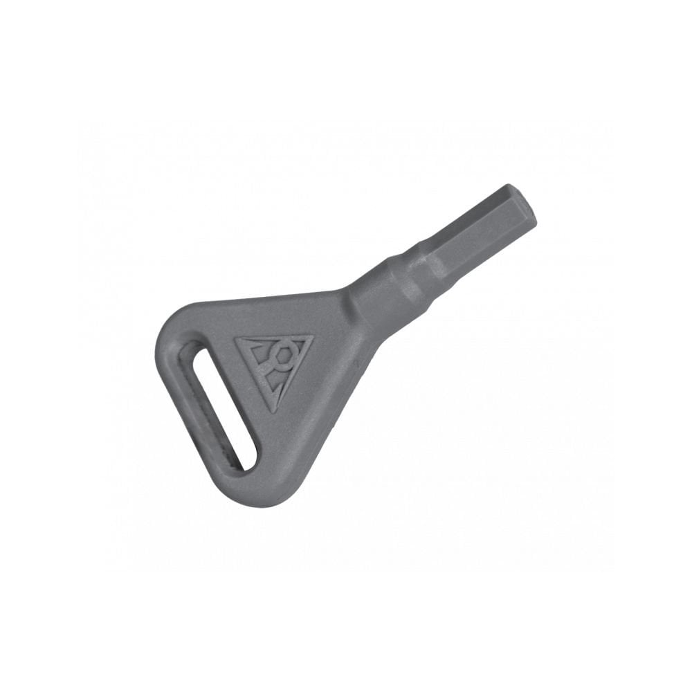 Topeak MTX Trunklock in black securing MTX 2.0 trunk bag with spare key for bike storage accessories