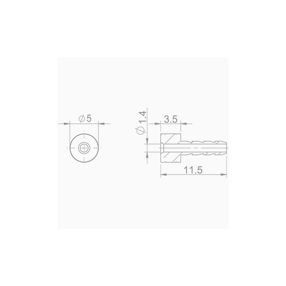 Set of 8 Aztec Needle 2.1mm brake spares, bicycle components for reliable Avid brake performance, shown in the image.