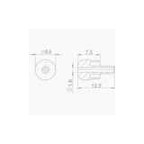 Set of 8 Aztec 2.5mm needle components for Hayes brakes, designed for reliable bike brake replacement parts.