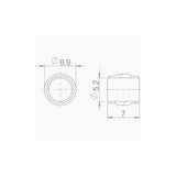 Set of 8 Aztec Olive 5mm brake spares for Avid bike components, designed for reliable braking performance.