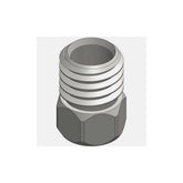 Aztec threaded shroud M8 x 1 for Formula brakes, set of 8 replacement components, metal parts with threaded design.