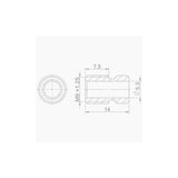 Set of 8 Aztec threaded shroud components for Magura brakes, M9 x 1.25 replacement parts.