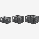 Basil Panniers & Bags - bicycle crate MIK L 40L recycled synthetic black