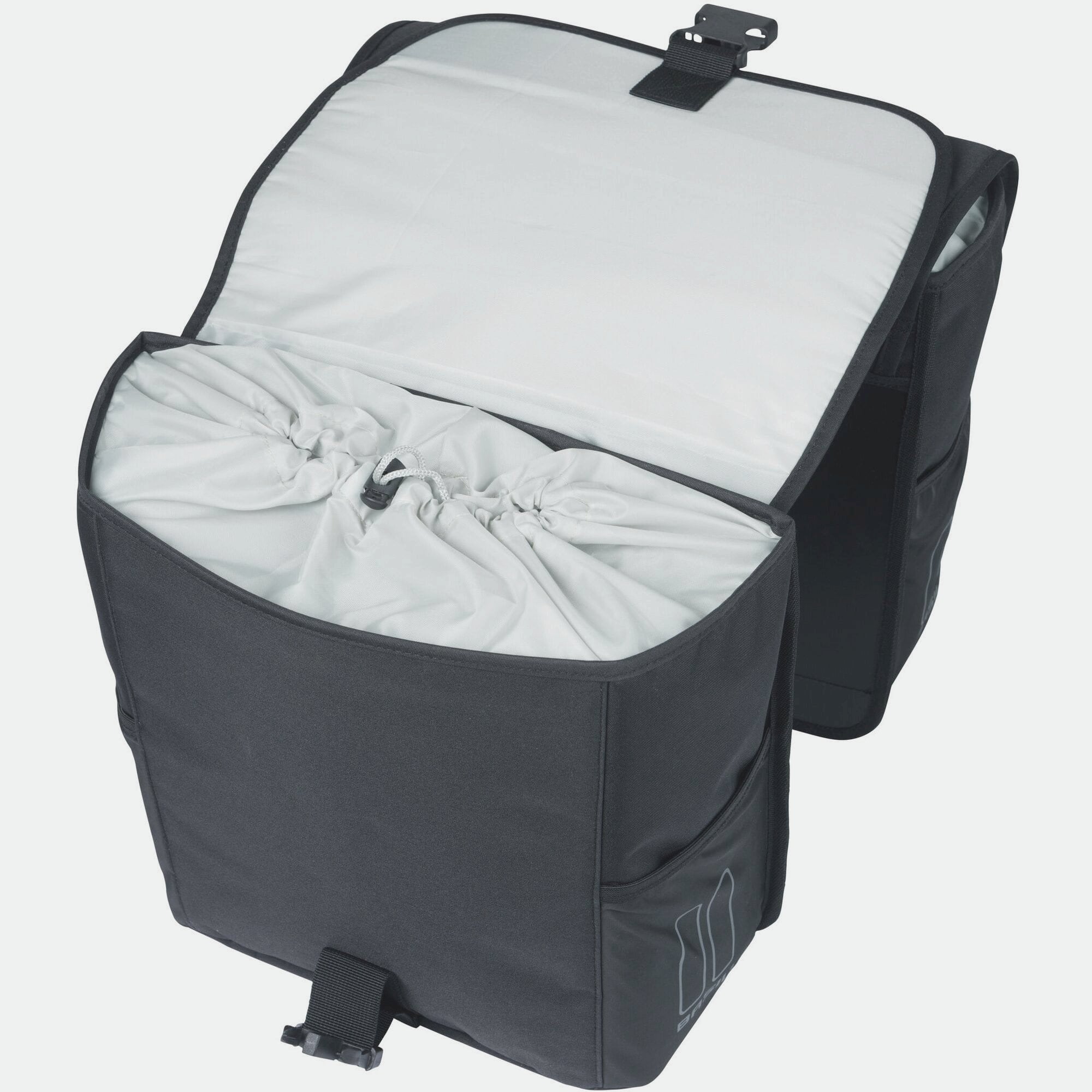 Basil Panniers & Bags - GO double bag 32L solid black
