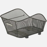 Black Basil Icon S Rear Bike Basket with WSL-System for luggage carriers, designed for bike accessories and rear storage.