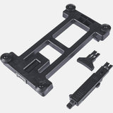 MIK Adapter Plate 2.0 Lockable black accessory for secure bike basket and bag attachment on bicycles.