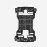 Black Basil MIK carrier plate for bike luggage carriers, fits 100-170mm width, durable bike accessories for secure mounting.