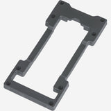 MIK Double Decker Adapter for MIK Plates, bike luggage accessories, showing the black metal adapter with mounting points.