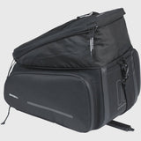Black Basil Move Trunkbag MIK expandable bike bag with adapter plate, designed for bike accessories and storage.