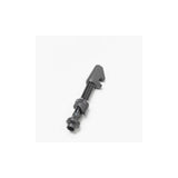 Black DT Swiss lightweight aluminum tubeless valve for 18-25mm asymmetrical rims, designed for bicycle components.