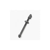 Black DT Swiss tubeless valve with aerodynamic dust cap for 49-65mm deep rims, component for bike wheels.