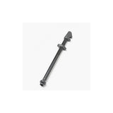 Black DT Swiss lightweight aluminum tubeless valve for 66-80mm deep bike rims, designed for easy installation and secure sealing.