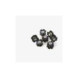 Set of 10 M Part 1-1/8 inch star nuts for 25.4mm steerer tubes, bicycle components for secure headset installation.