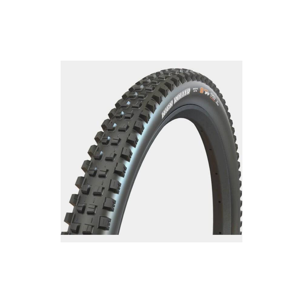 Maxxis High Roller 3 27.5x2.40 tubeless folding mountain bike tire with 3C MaxxGrip and DoubleDown for downhill riding.