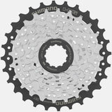 Shimano Altus 7-speed cassette with Hyperglide sprockets, 11-28T gear range, for bike components and drivetrain upgrades.