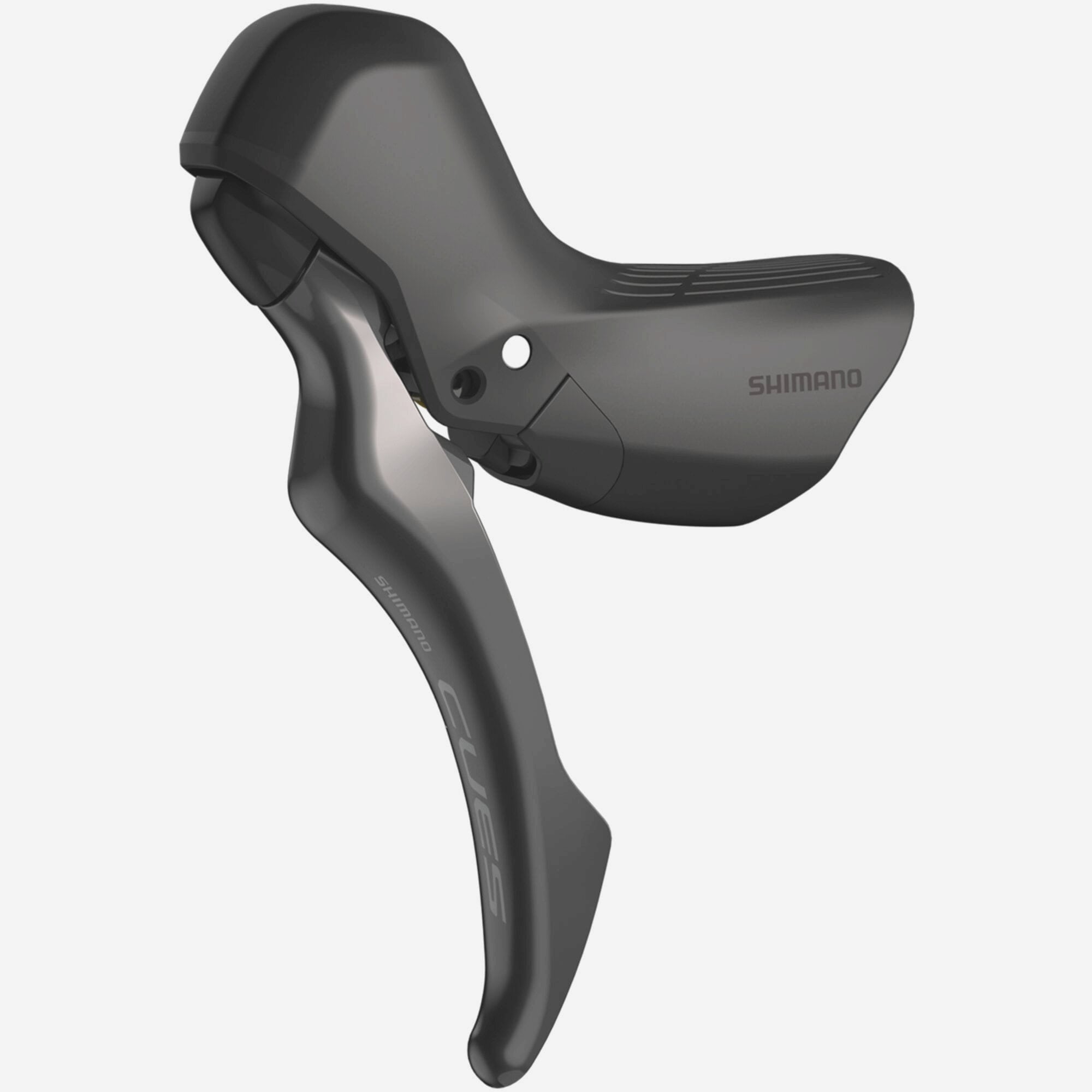 Shimano CUES BL-U6030 left hand brake lever for mineral oil brake systems, component for bicycle cycling setups.