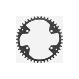 Shimano CUES FC-U6000-1 42T single chainring for 9-11 speed bicycle drivetrains, showing the durable metal construction.