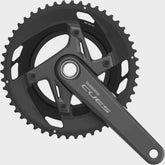 Shimano CUES FC-U6040-2 HollowTech II road bike crankset with 50-34T chainrings, 175mm arm length, for 9/10-speed bikes.