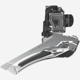 Shimano CUES FD-U6030 double front derailleur for 9/10-speed bikes, with LinkGlide down swing, 28.6-34.9mm mount.
