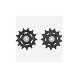 Shimano CUES RD-U8000 mountain bike rear derailleur tension and guide pulley set, replacement components for MTB gear shifting.
