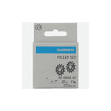 Shimano CUES RD-U8000 MTB rear derailleur tension and guide pulley set, replacement components for mountain bike drivetrain.