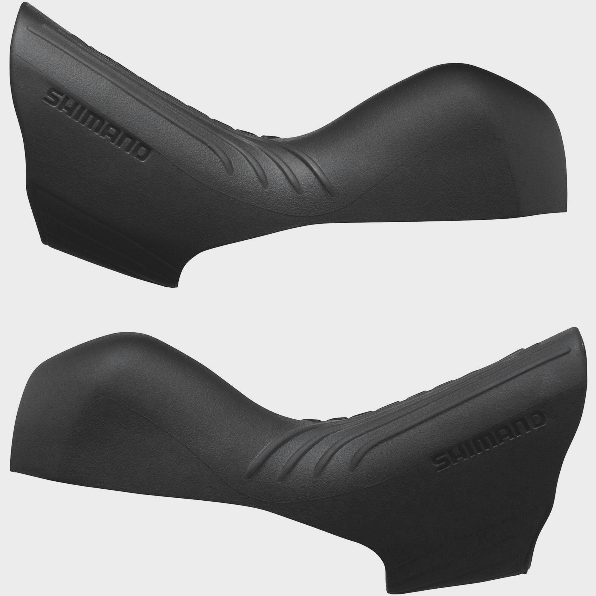 Pair of Shimano GRX ST-RX610 bracket covers for shifter components, genuine replacement parts for bike gear shifters.