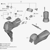 Shimano St-Rx825 Battery Holder And Fixing Screw Right Hand Spares & Accessories