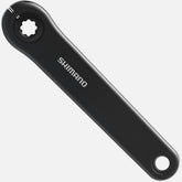 Shimano STEPS FC-EN500 170mm black crank arm set for e-bikes, genuine replacement components, shown on a plain background.