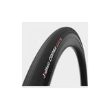 Vittoria Corsa N.EXT 700x29c tubeless-ready road tyre mounted on a wide G2.0 black rim, showcasing smooth tread and sleek design.