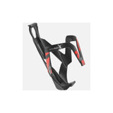 Elite Cages Custom Race X Resin bike bottle cage for lightweight cycling, shown in black with sleek design and durable construction.