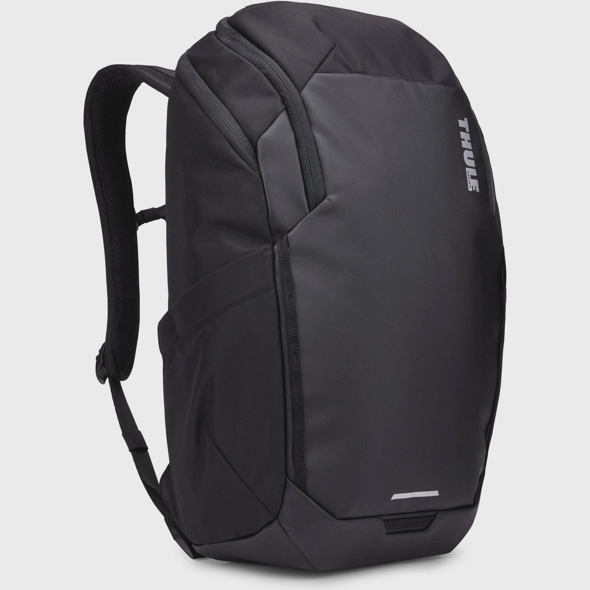 Thule Chasm Recycled 26L backpack with weather-resistant fabric, durable design, and laptop compartment for outdoor and daily use.