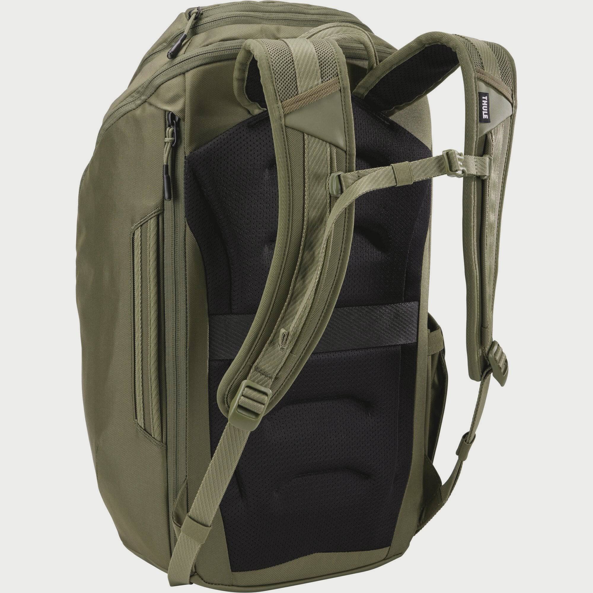 Thule Chasm Recycled 26L backpack with weather-resistant fabric, durable design, and laptop compartment, ideal for travel and daily use.