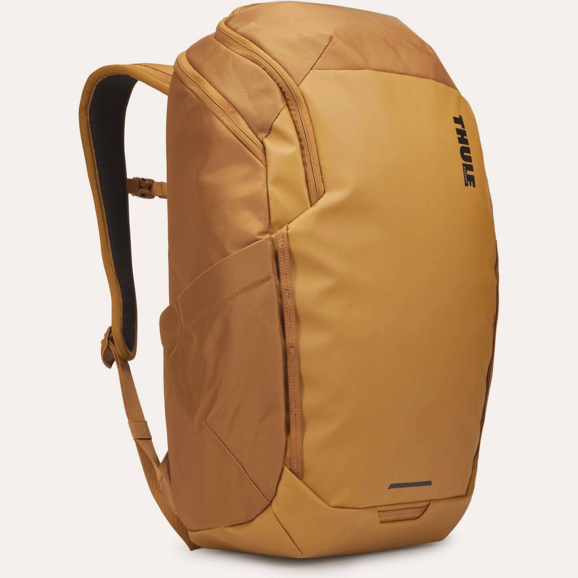 Thule Chasm Recycled 26L backpack with weather-resistant fabric, durable design, and laptop compartment, ideal for outdoor accessories.