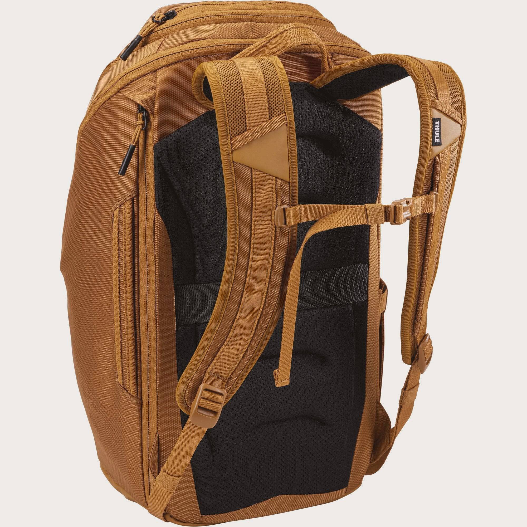 Thule Chasm Recycled 26L backpack with weather-resistant fabric, durable design, and padded laptop compartment.