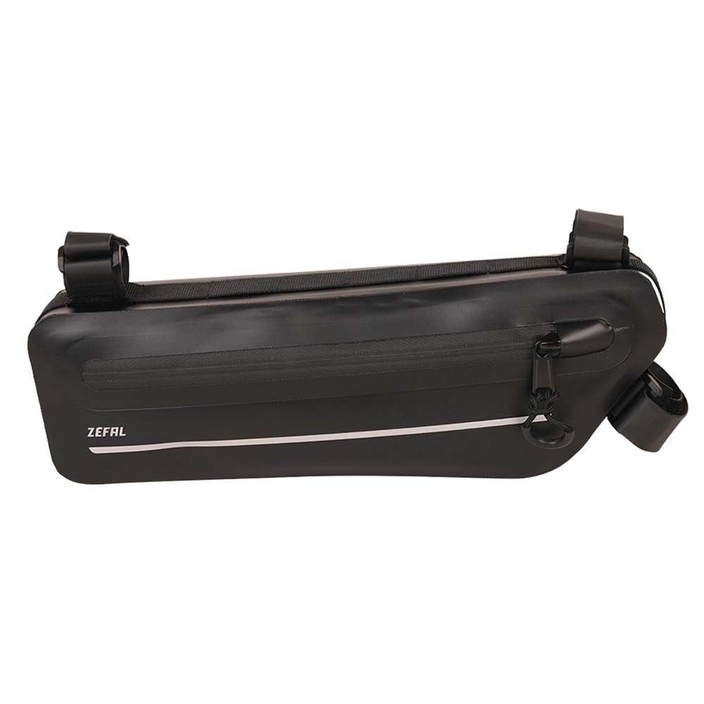 Zefal Z Adventure C2 waterproof bike frame bag mounted on road and MTB bike frame, 2.5L capacity for bike accessories and gear
