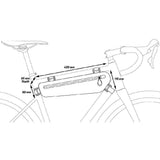 Zefal Z Adventure C3 waterproof bike frame bag, 3.3L capacity, designed for cycling accessories, mounted on a bicycle frame.