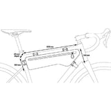 Zefal Z Adventure C4 waterproof bike frame bag on bicycle frame, 4.2L capacity, cycling accessories for bike packing.