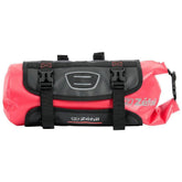Zefal Z Adventure F10 waterproof bikepacking handlebar bag with 10L capacity, mounted on a bicycle handlebar for outdoor cycling trips.