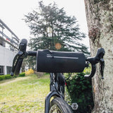Zefal Z Adventure F2 waterproof front bike bag mounted on bicycle frame, 2.5L capacity for gear storage.