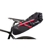 Zefal Z Adventure R11 waterproof bike saddle bag mounted on bicycle seat, with capacity for touring and cycling gear